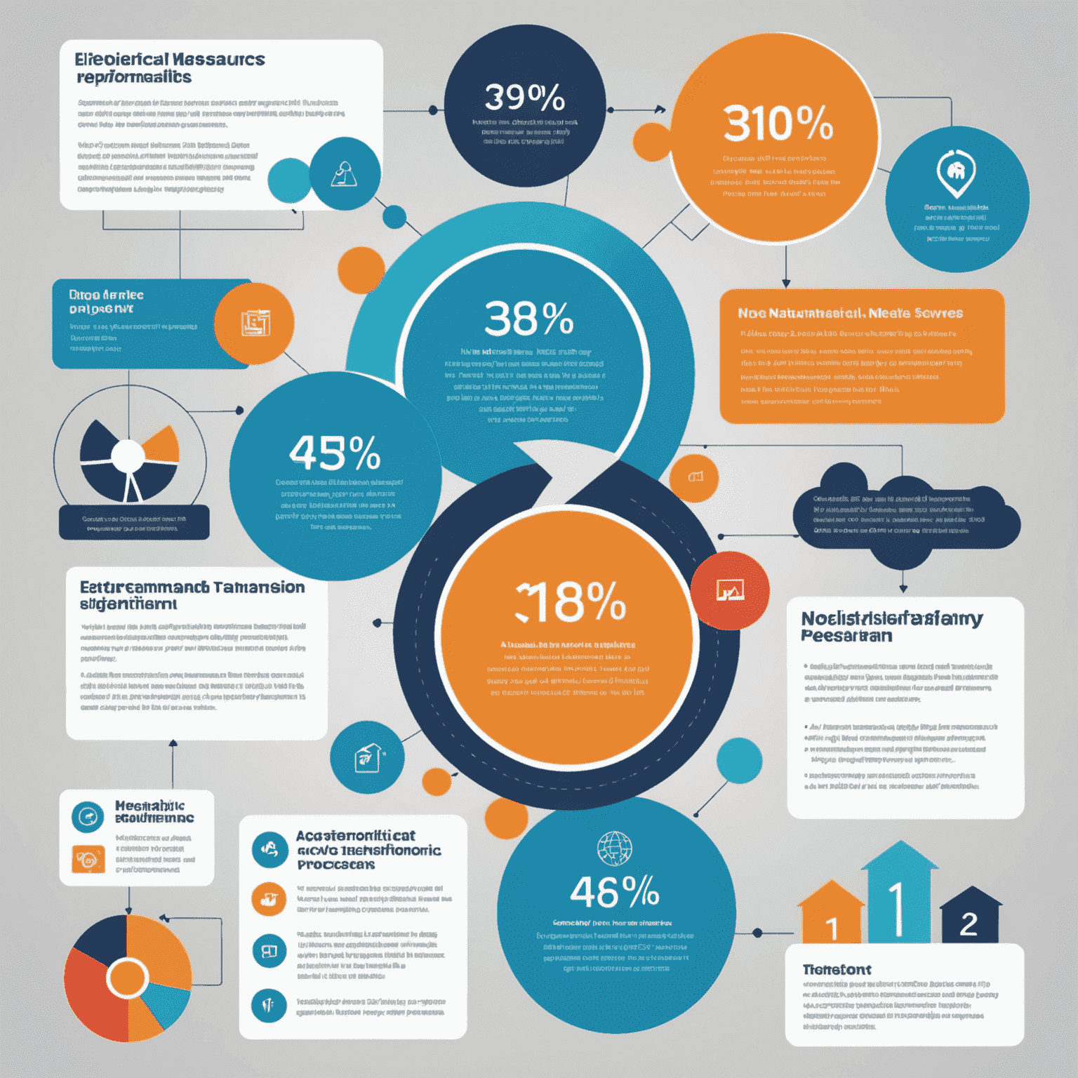 Infographic showing various efficiency measures implemented in SA public services, including streamlined processes, digital transformation, and performance metrics